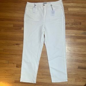 White CURVE straight leg jeans.